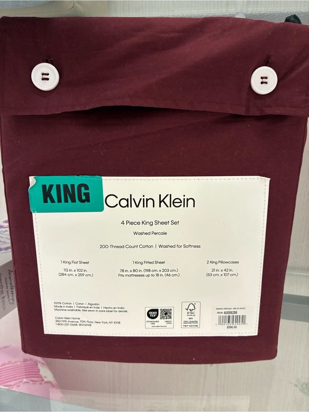 Calvin Klein Bedsheet Set
